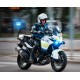 Rotativo LED azul homologado para motocicletas, brindando visibilidad y seguridad en la vía.